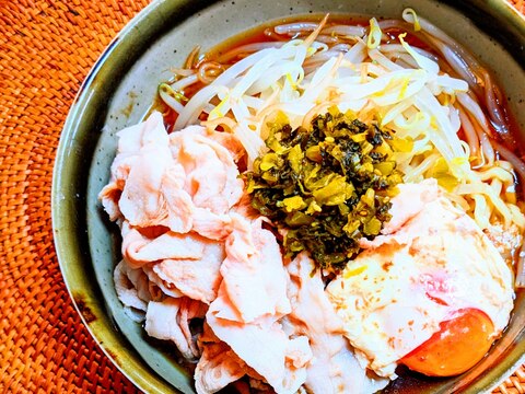 豚しゃぶもやしの醤油ラーメン